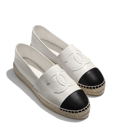 chanel slip ons price|chanel espadrilles black and white.